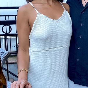 Crochet Cream Dress